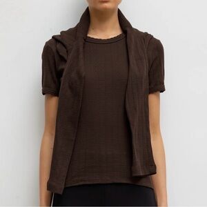 Leset Pointelle Slim Fit Tee